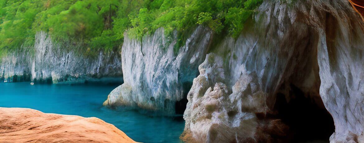 Naturbild der Norman Island Caves, bvi